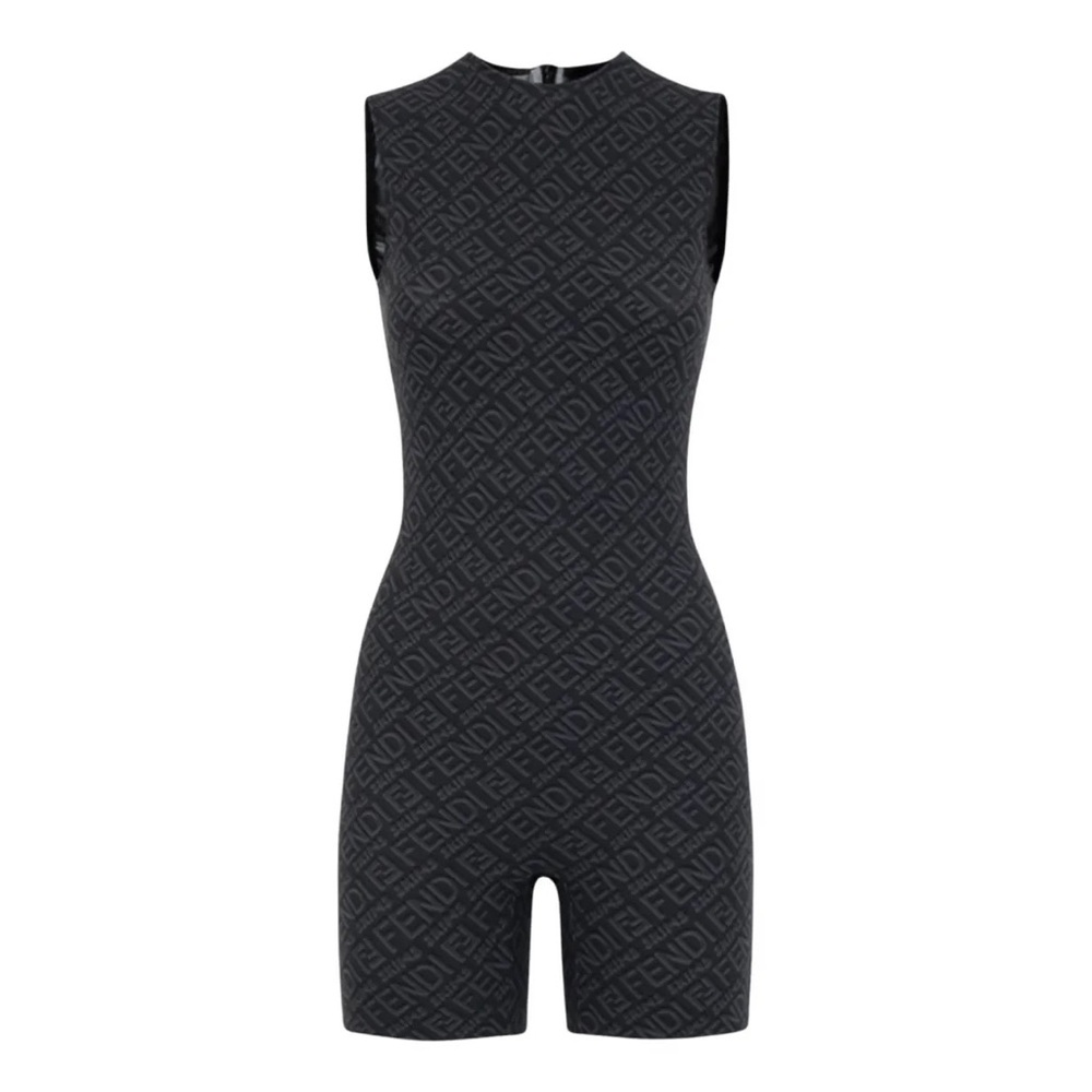 Skims x Fendi Sleeveless Mid Thigh Bodysuit